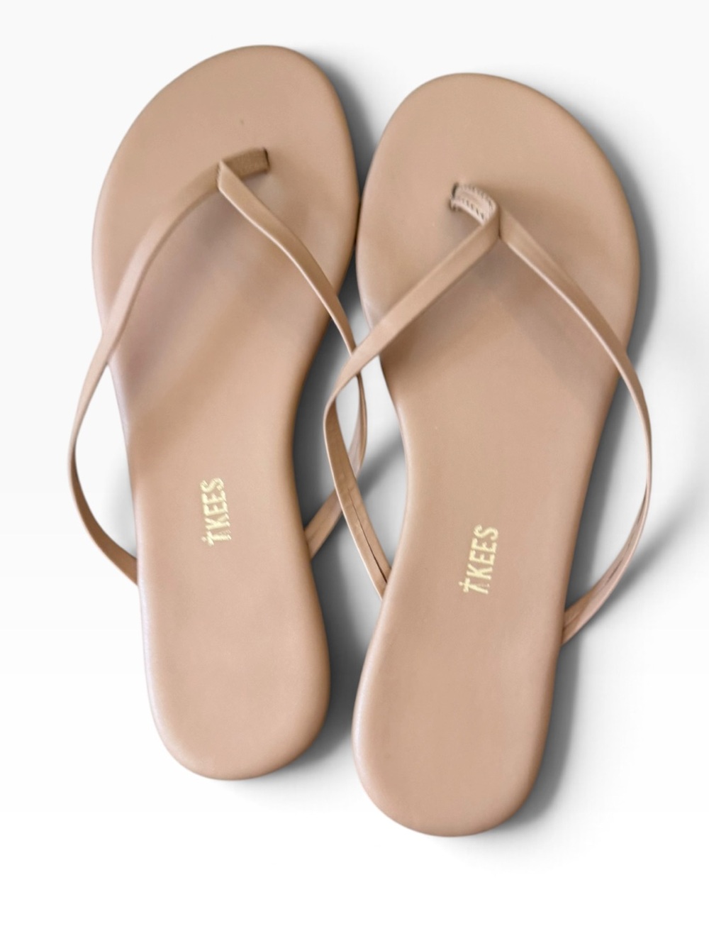 Foundations Shimmer Flip Flops in Beach NIB - Picture 4 of 7